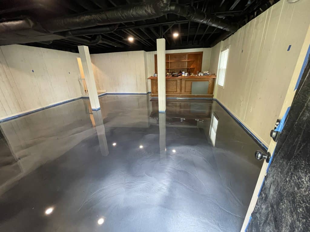 We offer Polished Concrete, Graniflex Flake, Epoxy Flake, Epoxy Quartz, Resinous Epoxy, Sealed Concrete, Stained Concrete, Rustic Wood Concrete, and Grand Flagstone Concrete Floor Finishes on interior, garage, and exterior surfaces, Garage Floor floor finishes, and Driveway and Sidewalk Resurfacings and floor repairs.