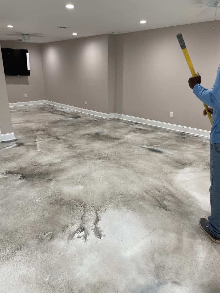 Our Work - We offer Polished Concrete, Graniflex Flake, Epoxy Flake, Epoxy Quartz, Resinous Epoxy, Sealed Concrete, Stained Concrete, Rustic Wood Concrete, and Grand Flagstone Concrete Floor Finishes on interior, garage, and exterior surfaces, Garage Floor floor finishes, and Driveway and Sidewalk Resurfacings and floor repairs.