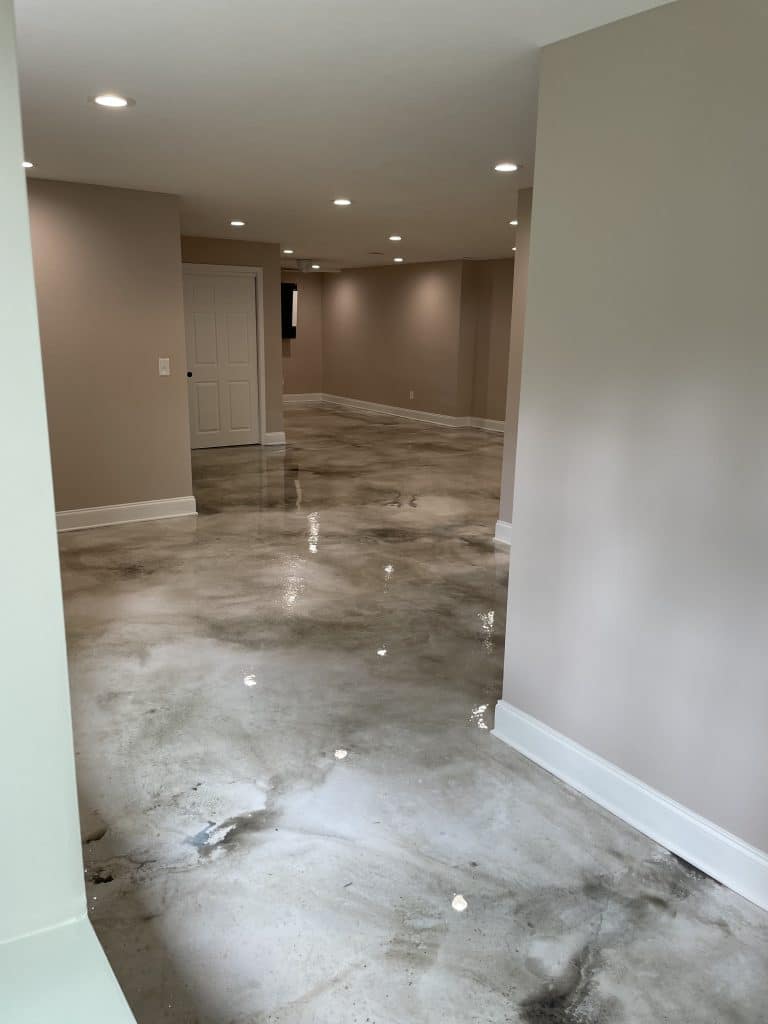 Our Work - We offer Polished Concrete, Graniflex Flake, Epoxy Flake, Epoxy Quartz, Resinous Epoxy, Sealed Concrete, Stained Concrete, Rustic Wood Concrete, and Grand Flagstone Concrete Floor Finishes on interior, garage, and exterior surfaces, Garage Floor floor finishes, and Driveway and Sidewalk Resurfacings and floor repairs.