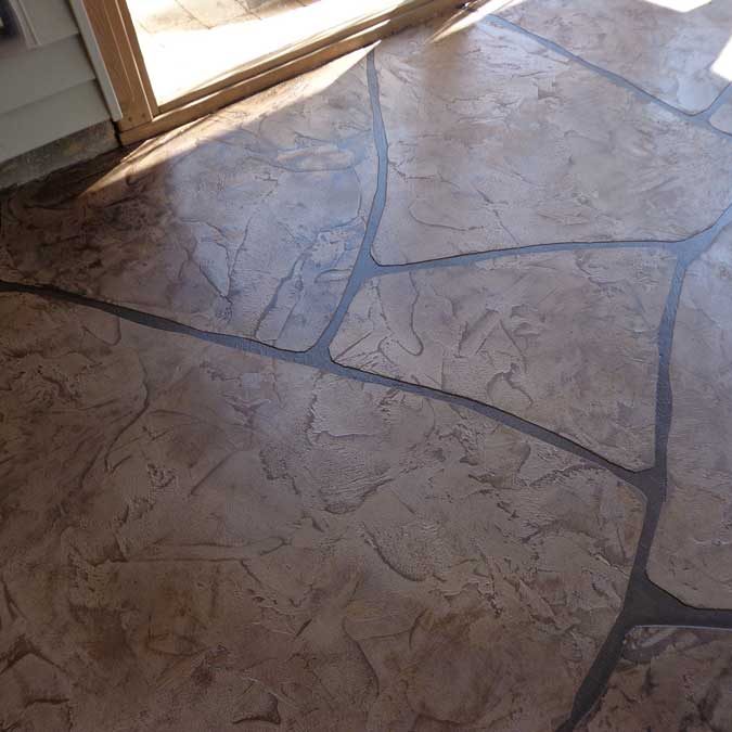 Grand Flagstone Stamped Concrete | Reeves Concrete Solutions